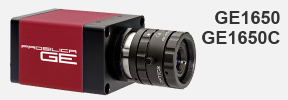 Prosilica GE1650 - 2 megapixel CCD camera with GigE Vision interface - 30 frames per second